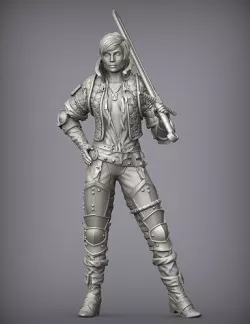 Ves witcher miniature 54mm 3D model