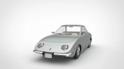 Vintage Coupe Car Design 3D model