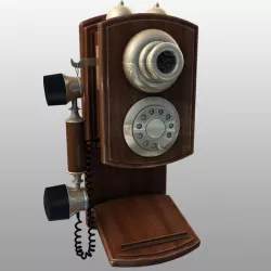 vintage telephone 3D model