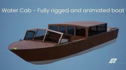 Water Cab - Fully Rigged and Animated Model Low-poly 3D model