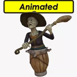 Wicked Witch Low-poly 3D model
