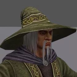 Wizard Low-poly 3D model