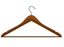 Wood Suit Hangers Clothes Hangers 3D model