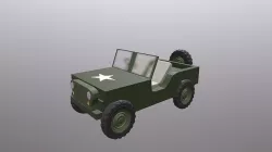 WW2 willys jeep 3D model