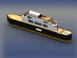 Yacht 1 updated model coming soon Low-poly 3D model