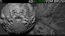 Zbrush - Alien VDM Brush 3D model