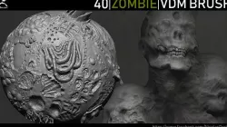 Zbrush - Zombie VDM Brush 3D model