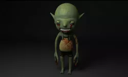 Zombie Goblin Low-poly 3D model