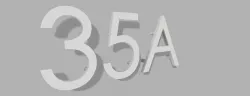 3D printed house number