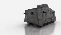 A7V German Tank WW1 3D model