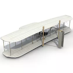 Accurate 1903 Wright Flyer 3D model