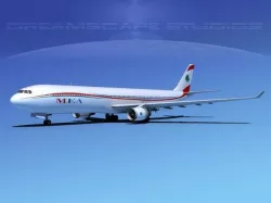 Airbus A330-300 MEA 3D model