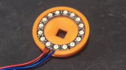 Articulating Raspberry Pi Camera Mount cover with ring light