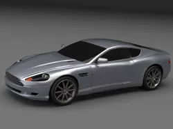 Aston Martin DB 9 restyled coupe car 3D model