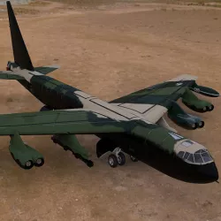 B 52 Stratofortress Studio Max obj 3D model