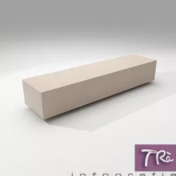 BENCH GRANITE SOCRATES 3D model