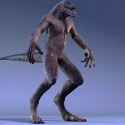 Biped Lizard Creature 3D model