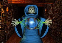 Blue robed wizard 3D model