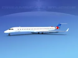 Bombardier CRJ1000 SAS 3D model