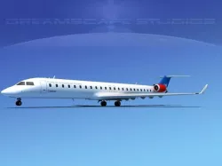 Bombardier CRJ900 SAS 3D model