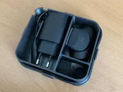 Box for AC/DC adapter of electric shaver