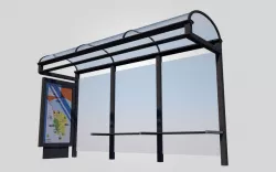 Bus Stop Low-poly 3D model