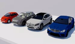 CARS HIGH DEFINITION Low-poly 3D model