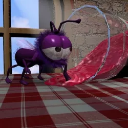 Cartoon Fly Rigged Low-poly 3D model