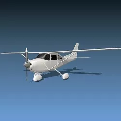  Cessna 182 skylane aircraft 3D model