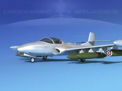 Cessna A-37 Dragonfly Bare Metal 3D model