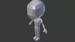 Chibi Male Character Low-poly 3D model