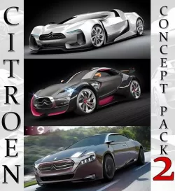 Citroen Concept pack 2 3D model