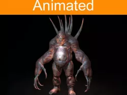 Creature Rock Low-poly 3D model