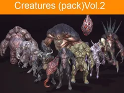 Creatures pack Vol 2 Low-poly 3D model