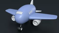 Cute Plane 3D model