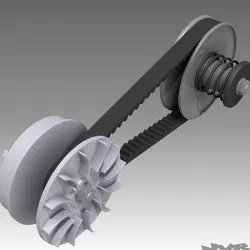 CVT - Small continuously variable transmission 3D model