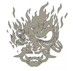 Cyberpunk 2077 Samurai skull