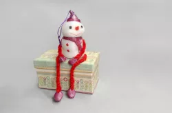 Decorative Snowman - Container