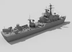 destroyer ship 3D model