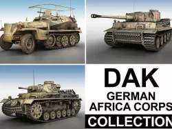 Deutsches Afrika Korps - DAK - Collection 3D model