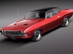 Dodge Challenger 1972-1974 3D Model 3D model