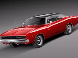 Dodge Charger 1968 3D model