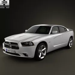 Dodge Charger LX 2011 with HQ Interior 3D model