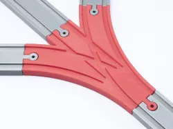 Double Curved Switching Track - J