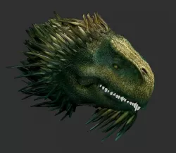 Dragon dinosaur head 3D model