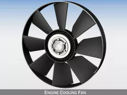 Engine cooling fan 3D model