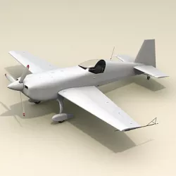 Extra 330SC Racing Plane 3D model
