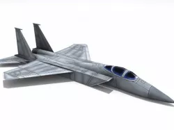 F-15 Eagle Low-poly 3D model