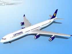 Falcon3D A340-600 Lufthansa 3D model