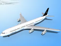 Falcon3D A340-600 Lufthansa Star 3D model